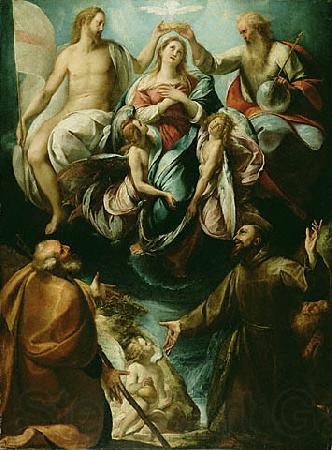Giulio Cesare Procaccini Incoronazione della Vergine France oil painting art